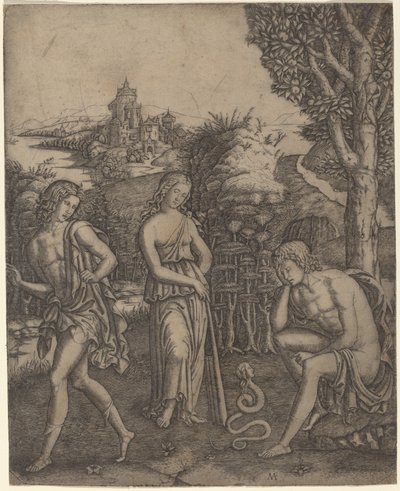 Had mluví s mladým mužem od Marcantonio Raimondi