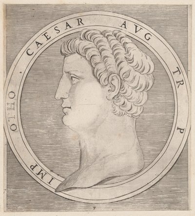Zrcadlo římské velkoleposti: Otho, z Dvanáct Caesarů, ca. 1500-1534., ca. 1500-1534. od Marcantonio Raimondi