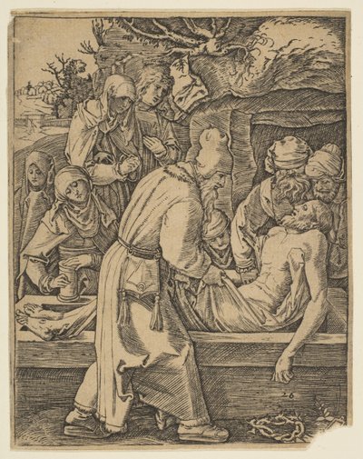The Deposition, z kopie The Small Passion.n.d. od Marcantonio Raimondi