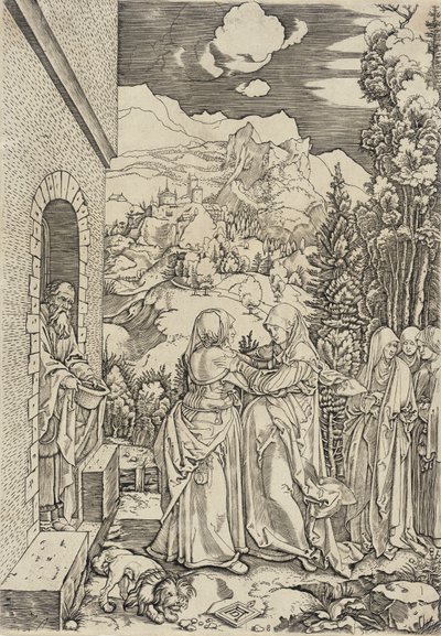 Navštívení od Marcantonio Raimondi