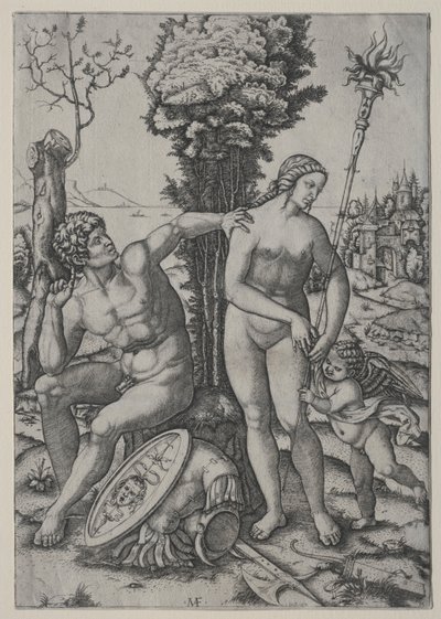 Venuše, Mars a Amor, 1508. od Marcantonio Raimondi