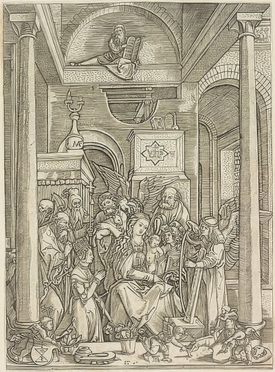 Oslava Marie od Marcantonio Raimondi