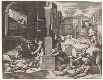 Il Morbetto (mor) od Marcantonio Raimondi after Raphael
