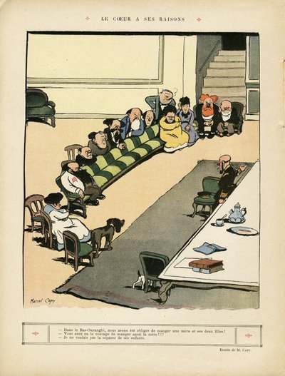 Ilustrace Marcel Capy (1865-1941) v Le Rire od Marcel Amable O.L. Capy