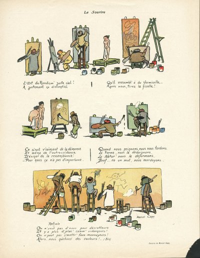 Ilustrace Marcel Capy (1865-1941) v Le Smile, č. 12, 20/03/13 - Umění rondismu 