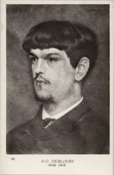 Claude Debussy , francouzský skladatel (1862-1918) od Marcel Andre Baschet