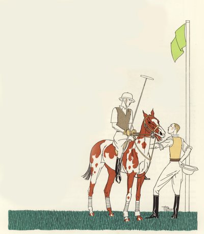 Polo (barevná litografie) od Marcel Jacques Hemjik