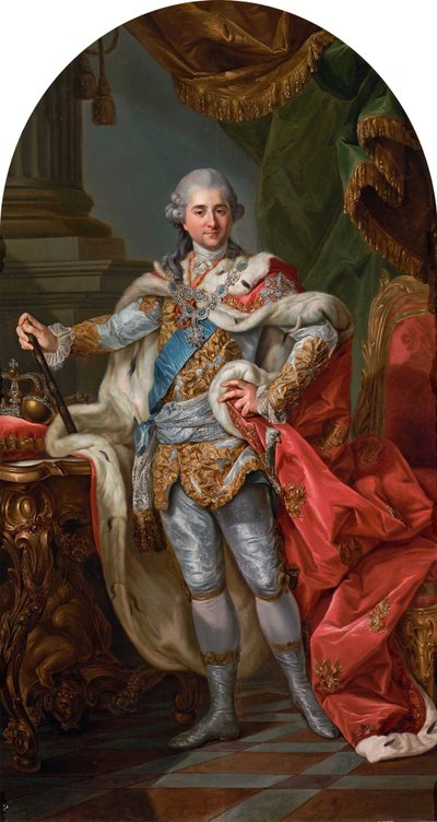 Stanislava Augusta v korunovačním rouchu od Marcello Bacciarelli