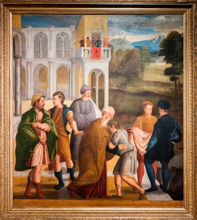 Návrat marnotratného syna od Marcello Fogolino