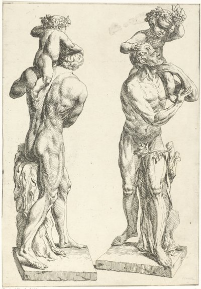 Silenus se setkal s de jonge Bacchus od Marcellus Laroon (I)