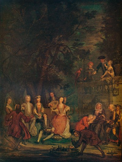A Conversation Piece, c1700 1931 od Marcellus Laroon the Younger
