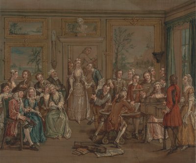 Hudební konverzace od Marcellus Laroon the Younger