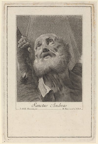 Svatý Ondřej od Marco Alvise Pitteri after Giovanni Battista Piazzetta