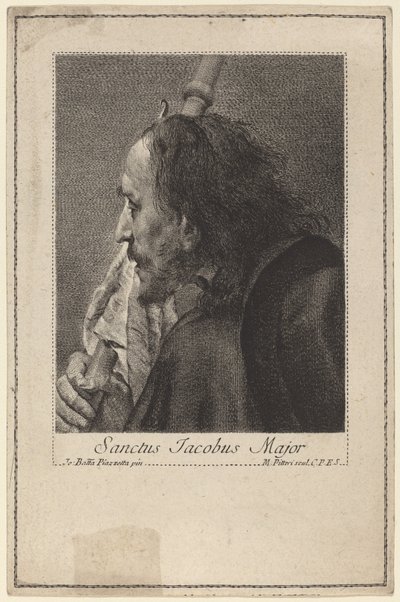 Svatý Jakub Major od Marco Alvise Pitteri after Giovanni Battista Piazzetta