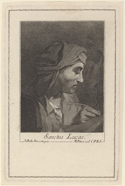 Svatý Lukáš od Marco Alvise Pitteri after Giovanni Battista Piazzetta