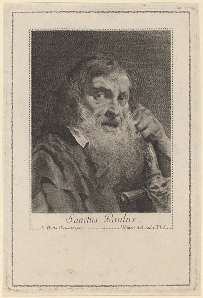 svatý Pavel od Marco Alvise Pitteri after Giovanni Battista Piazzetta