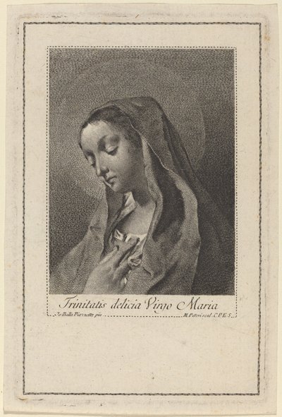 Sladká Panna Maria od Trojice od Marco Alvise Pitteri after Giovanni Battista Piazzetta