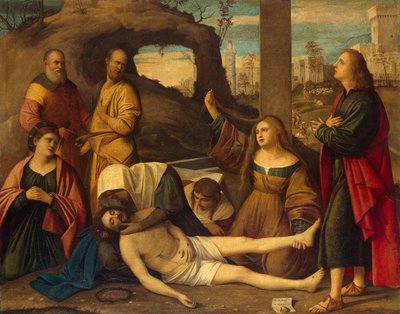 Oplakávání nad Kristem, 1527 od Marco Basaiti