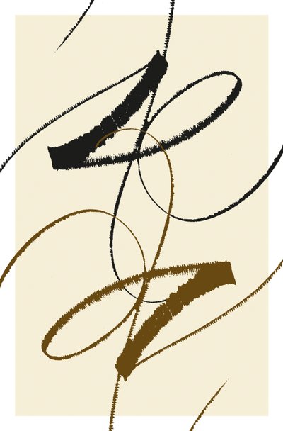 Tanec, 2014 (tuš na papíře) od Marco Campedelli