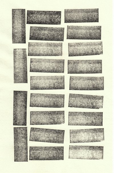 Stones_22, 2017 (gumová razítka) od Marco Campedelli