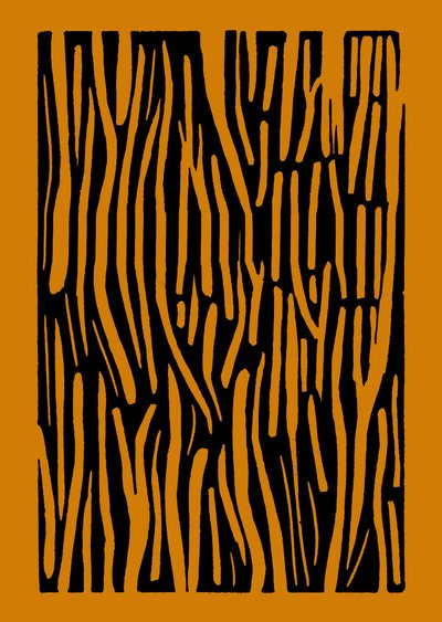 Dřevo, 2023 (linoleum na papíře) od Marco Campedelli