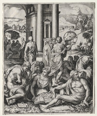 Shromáždění učenců, c. 15151527. od Marco Dente