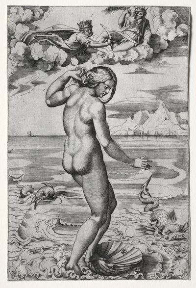 Zrození Venuše , c. 1516. od Marco Dente