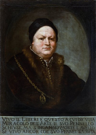 Portrét malíře Pietra Liberiho (1605-1687) - obraz Marca Liberiho (kolem 1640-po 1687) od Marco Liberi