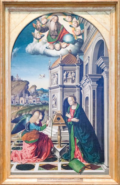 Ilmestys (öljy puulle) od Marco Palmezzano