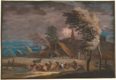 Bouřlivá krajina od Marco Ricci