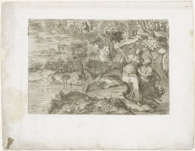 Caesar Augustus a Tiburtinská Sibyla od Marco dell