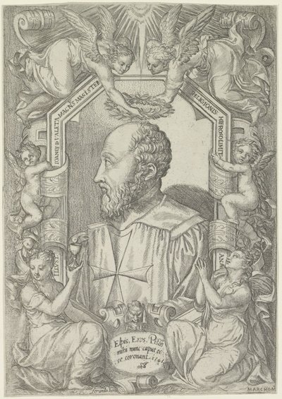 Portrét Jean Parisot de La Valette, velmistra Maltézského řádu od Marco dell
