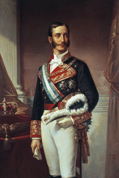 Portrét Alfonse XII (Madrid od Marcos Giraldez de Acosta