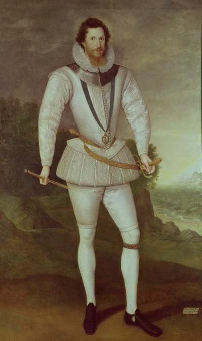 Robert Devereux, 2. hrabě z Essexu, c. 1596 od Marcus Garret Gheeraerts the Younger
