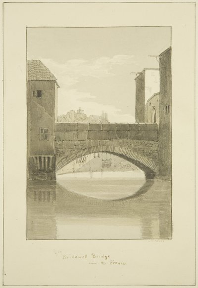 Bridewell Bridge přes Frome, při pohledu na sever od Marcus H. Homes