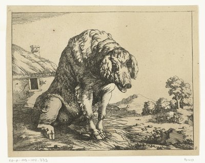 Prasnice sedící na zadních nohách Predators and Boars (název série) od Marcus de Bye