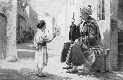 Firdausi slyší, jak mu opakují jeho vlastní verše (litho) od Margaret (after) Dovaston