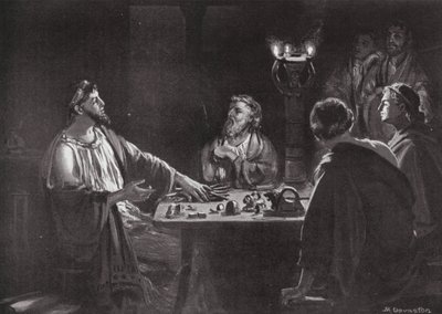 Zavedení měr a vah v Řecku (litografie) od Margaret (after) Dovaston