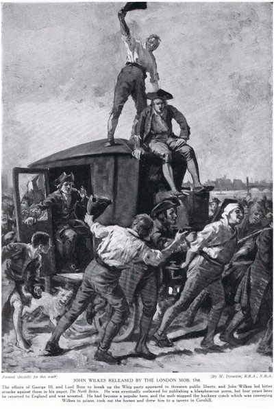 John Wilkes propuštěn londýnskou mafií od Margaret (after) Dovaston