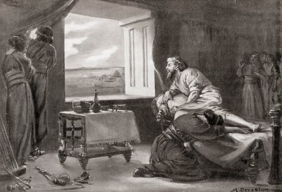 Asyrské zatmění, z Hutchinsonovy Historie národů, vyd. 1915. od Margaret (after) Dovaston