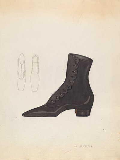 Dámská obuv, c. 1937. od Margaret Concha