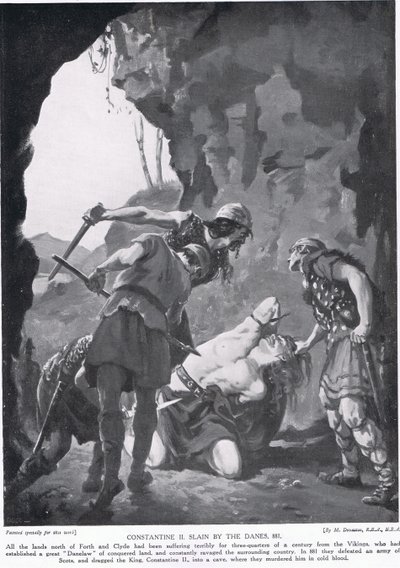 Kontantin II. zabit Dány roku 881 n. l. od Margaret Dovaston