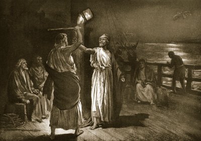 "Stávkujte, ale poslouchejte mě", ilustrace z "Hutchinsonových Dějin národů". od Margaret Dovaston