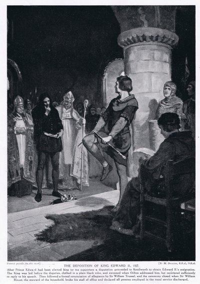 Sesazení krále Edvarda II. z trůnu1327 n. l. od Margaret Dovaston