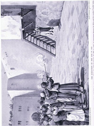 Poprava Bába v roce 1850 (litografie) od Margaret Dovaston
