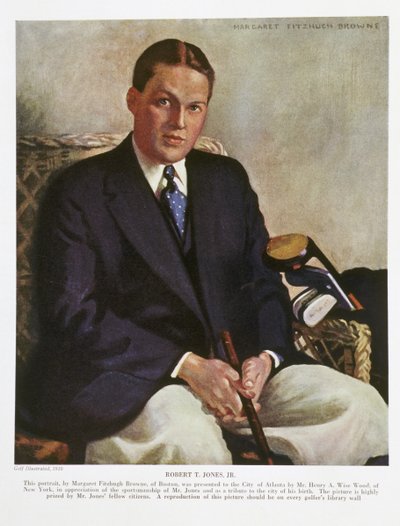 Portrét Bobbyho Jonese, 1930 od Margaret Fitzhugh Browne
