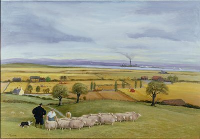 Chovatel ovcí, ostrov Sheppey od Margaret Loxton
