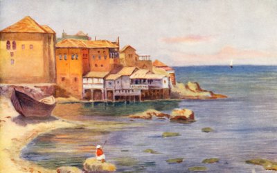 V Beyroutu (barevná litografie) od Margaret Thomas