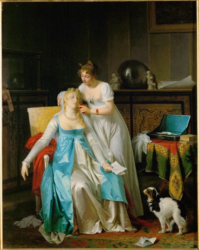 Špatné zprávy. Vystaveno v Salonu v roce 1804... od Marguerite Gerard