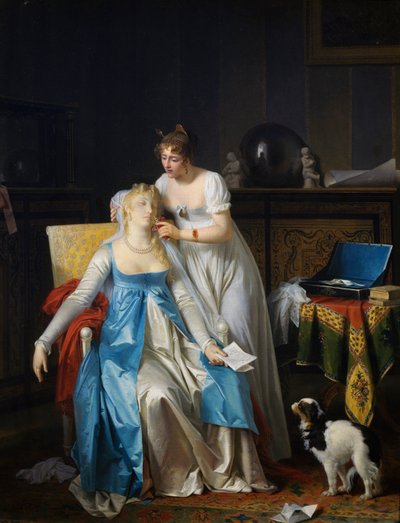 Špatné zprávy, obraz Marguerite Gerard (1761-1837), olej na plátně, 63,5x50,5 cm, Francie od Marguerite Gerard